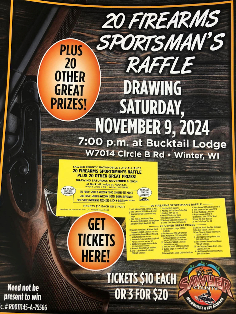 Alliance Firearms Raffle Poster 2024